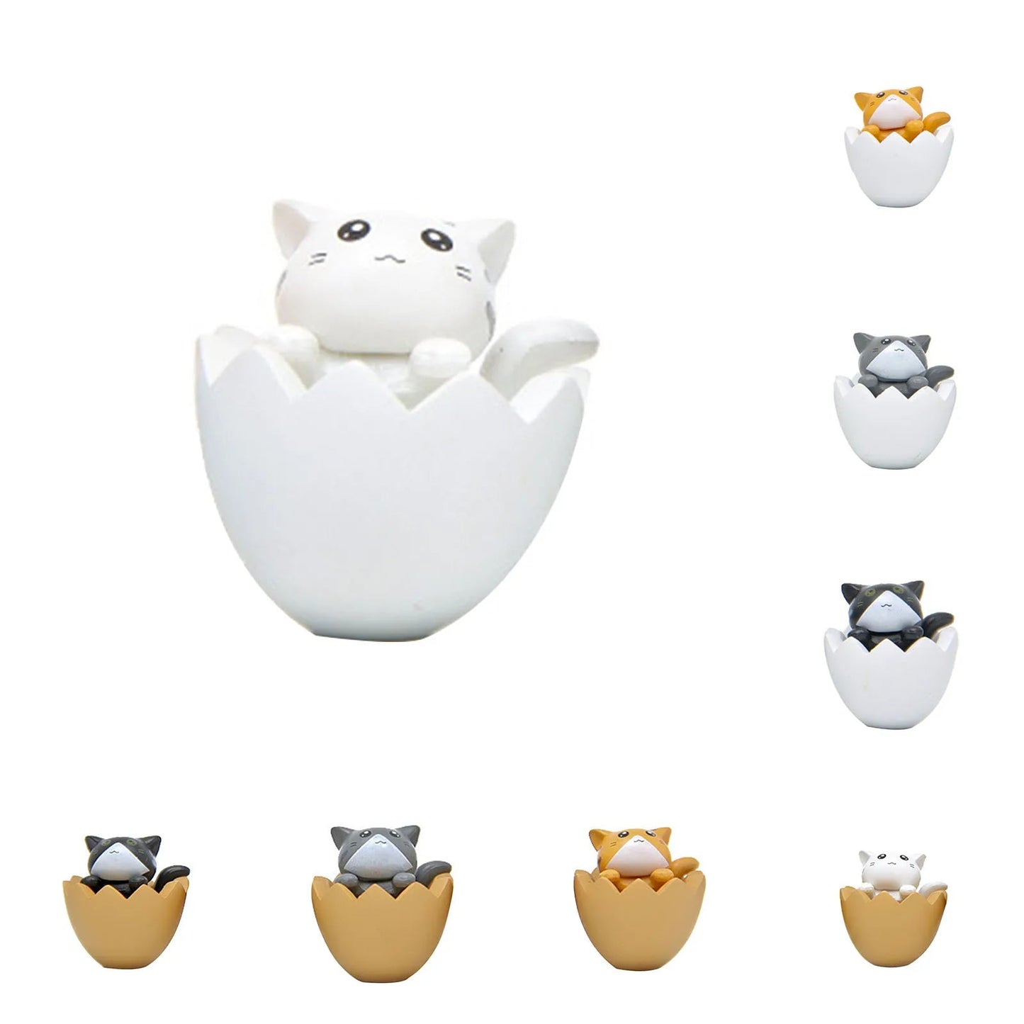 Kawaii Cat PVC Ornaments for Décor