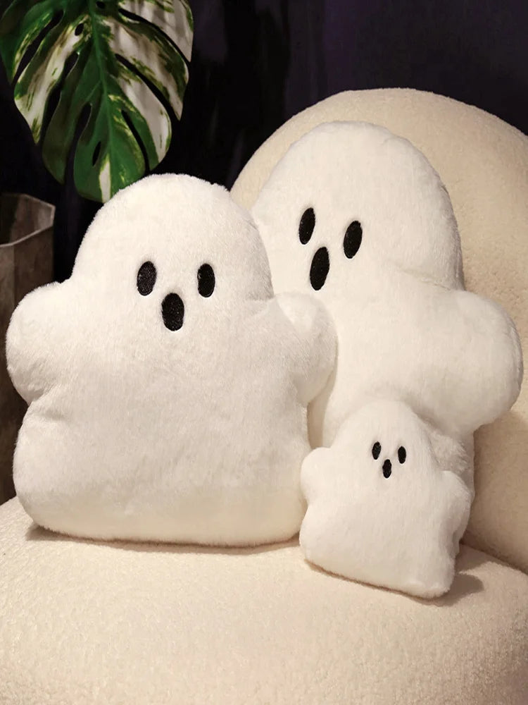 Kawaii Ghost Pumpkin Plush Pillow