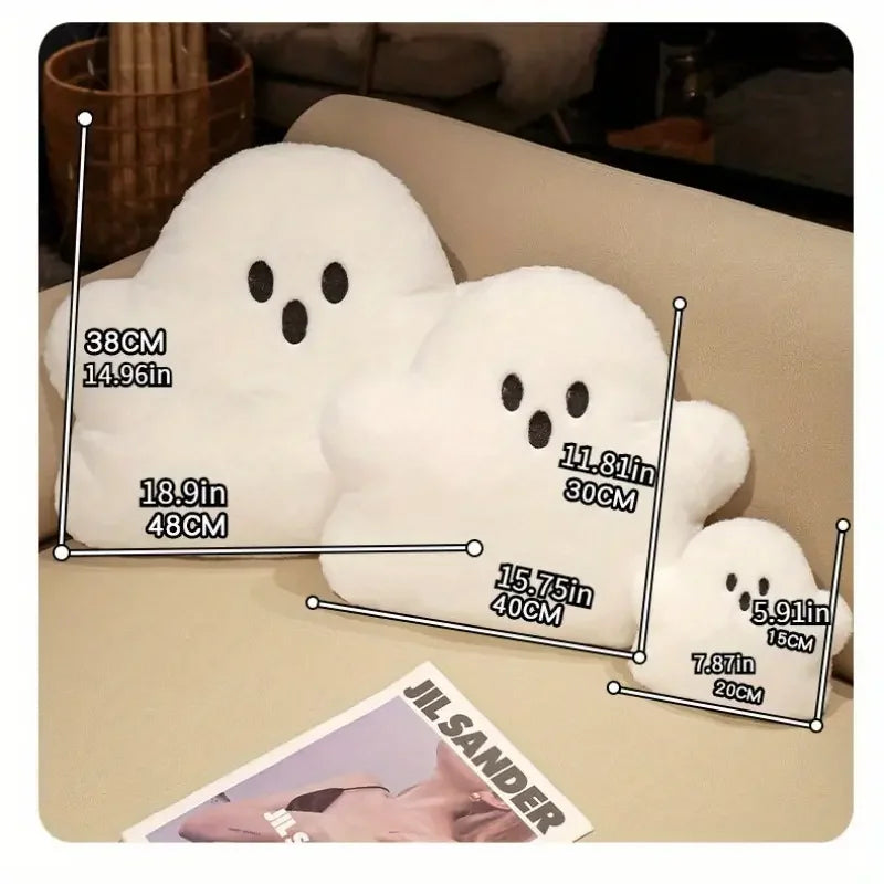 Kawaii Ghost Pumpkin Plush Pillow