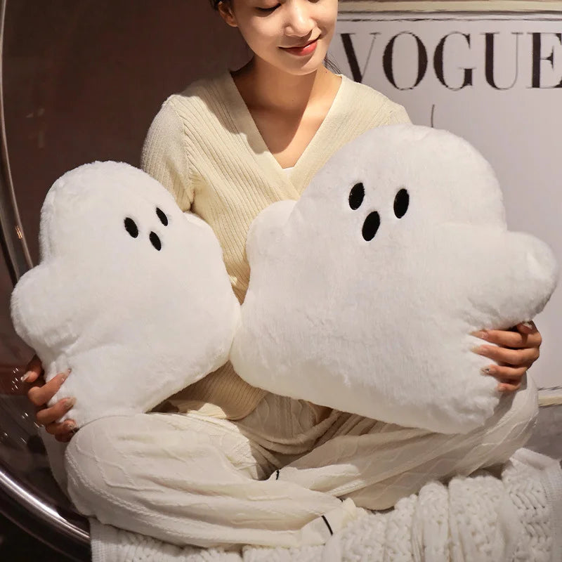 Kawaii Ghost Pumpkin Plush Pillow