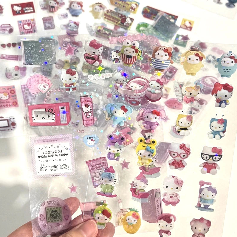 Kawaii Hello Kitty Stickers Set