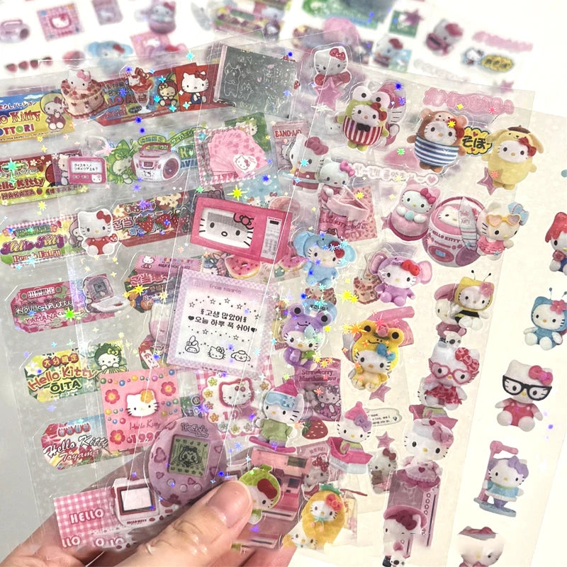 Kawaii Hello Kitty Stickers Set