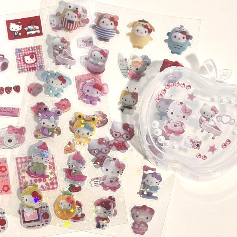 Kawaii Hello Kitty Stickers Set