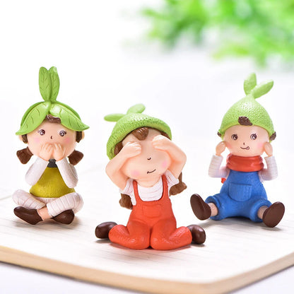 Kawaii Miniature Fairy Garden Statues