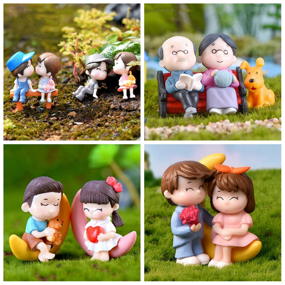 Kawaii Miniature Fairy Garden Statues