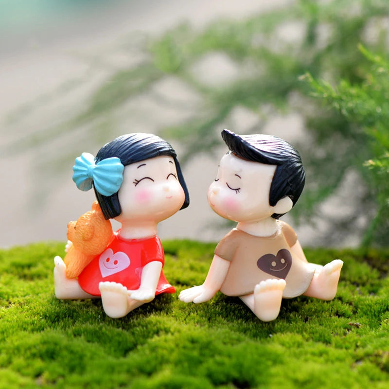 Kawaii Miniature Fairy Garden Statues