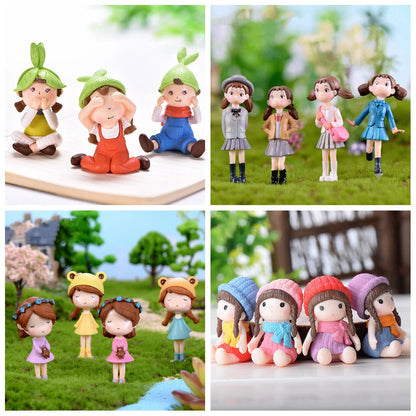 Kawaii Miniature Fairy Garden Statues