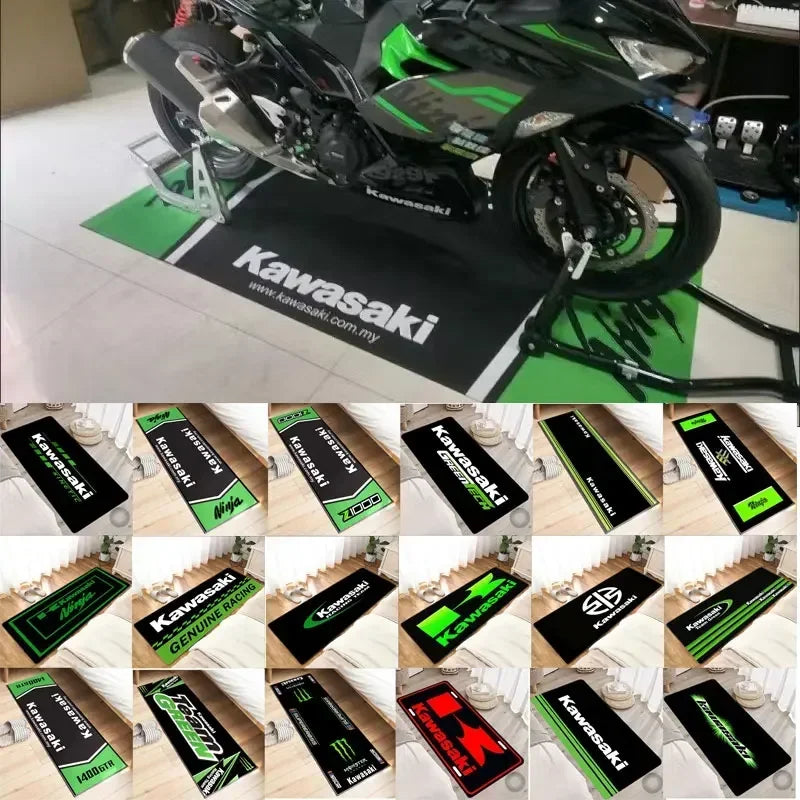 Kawasaki Anti-Slip Motorcycle Display Mat