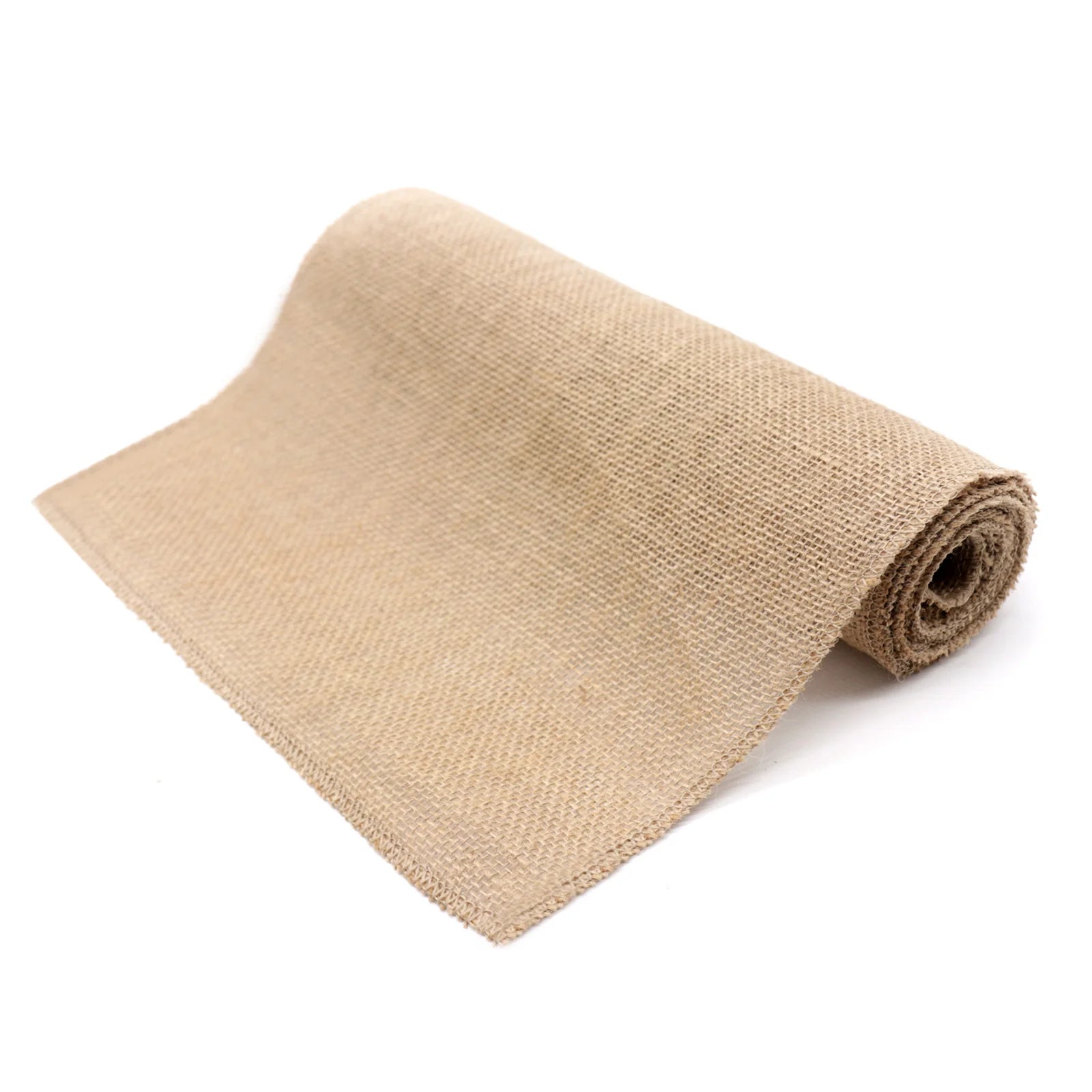 Khaki Jute Linen Table Runner 30cm