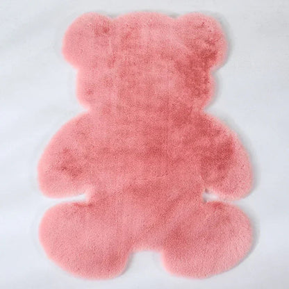 Kids Rabbit Fur Decorative Rug