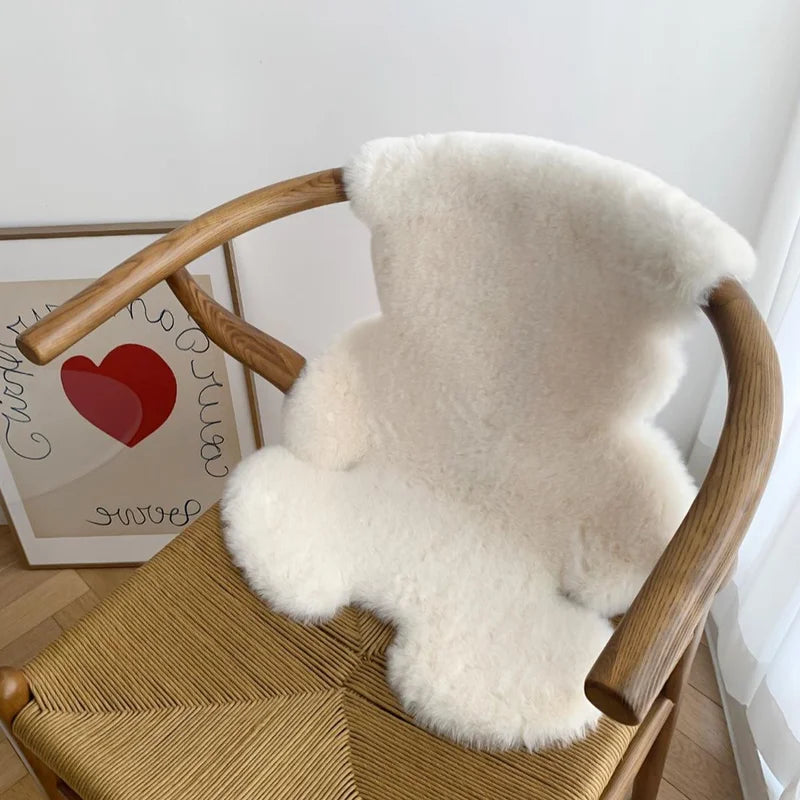 Kids Rabbit Fur Decorative Rug