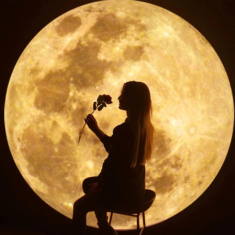 Kinbelle Portable Moon Projection Lamp