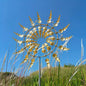 Kinetic Metal Windmill Spinner Decor