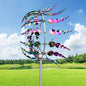 Kinetic Metal Windmill Spinner Decor