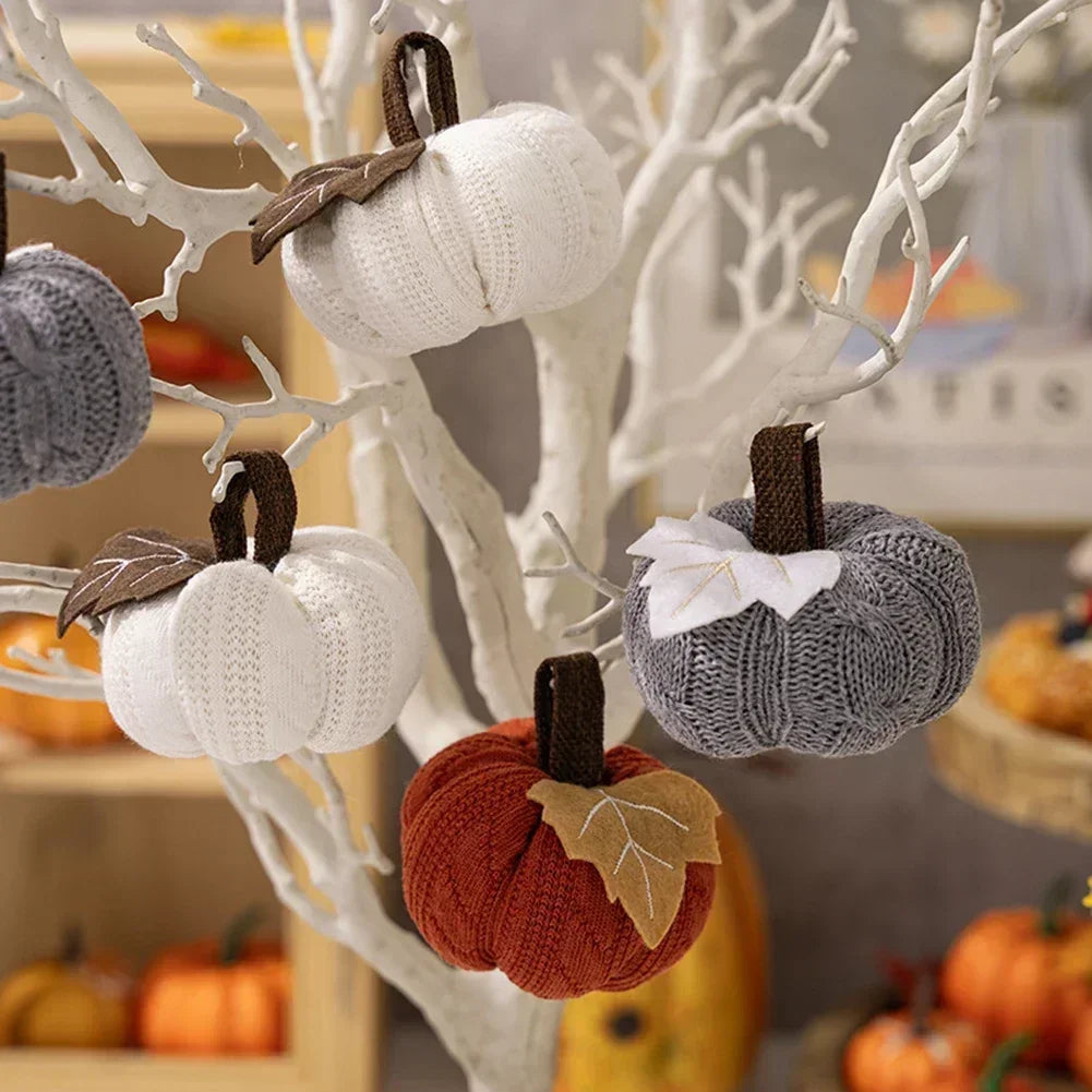 Knitted Mini Pumpkin Autumn Decor