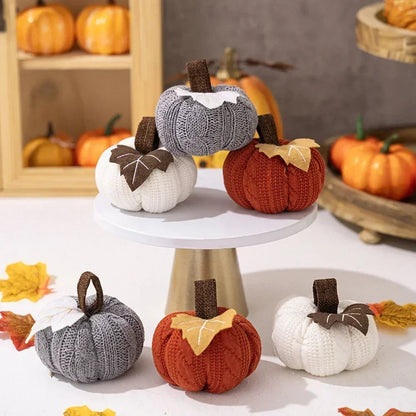 Knitted Mini Pumpkin Autumn Decor