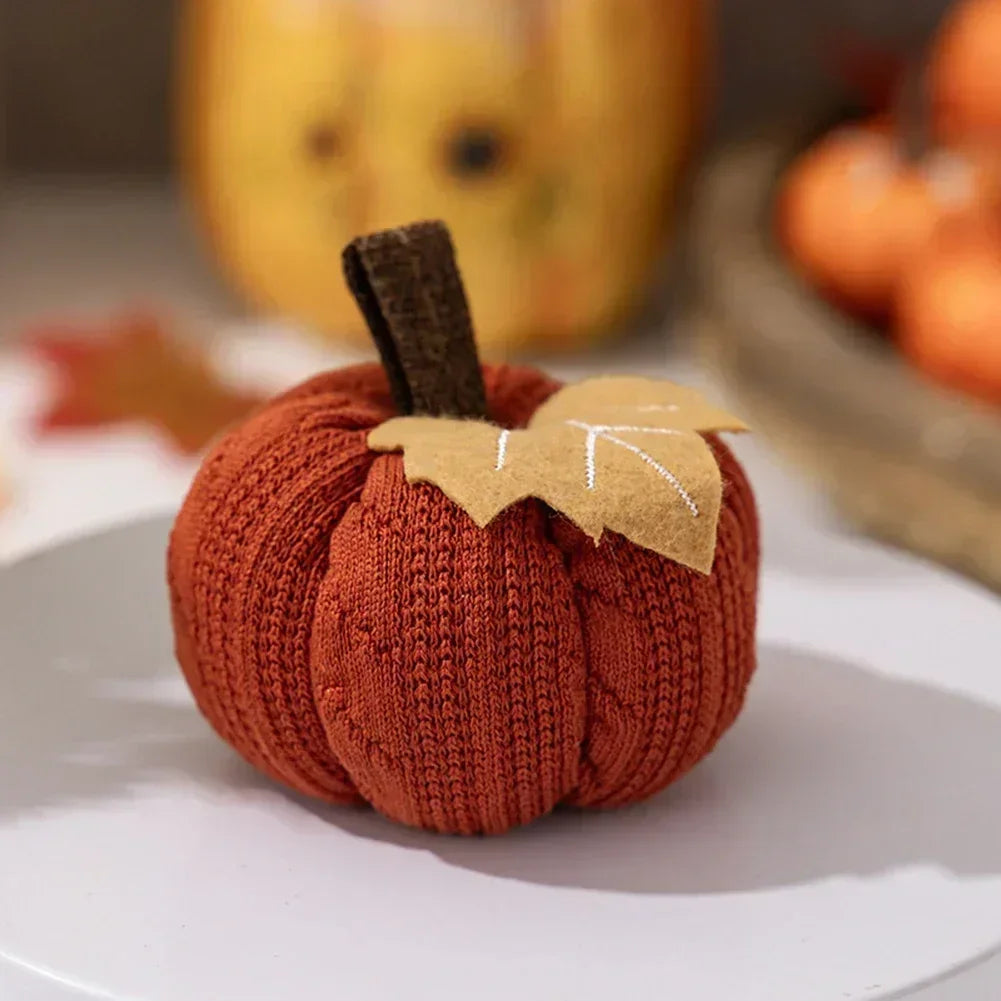 Knitted Mini Pumpkin Autumn Decor