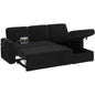 L-Shaped Convertible Sofa Bed with USB