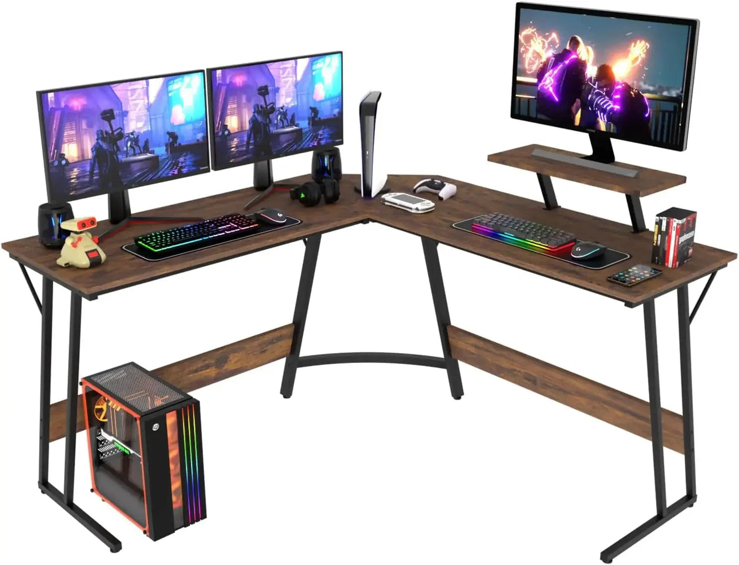 L Shaped Corner Gaming Desk