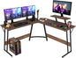 L Shaped Corner Gaming Desk