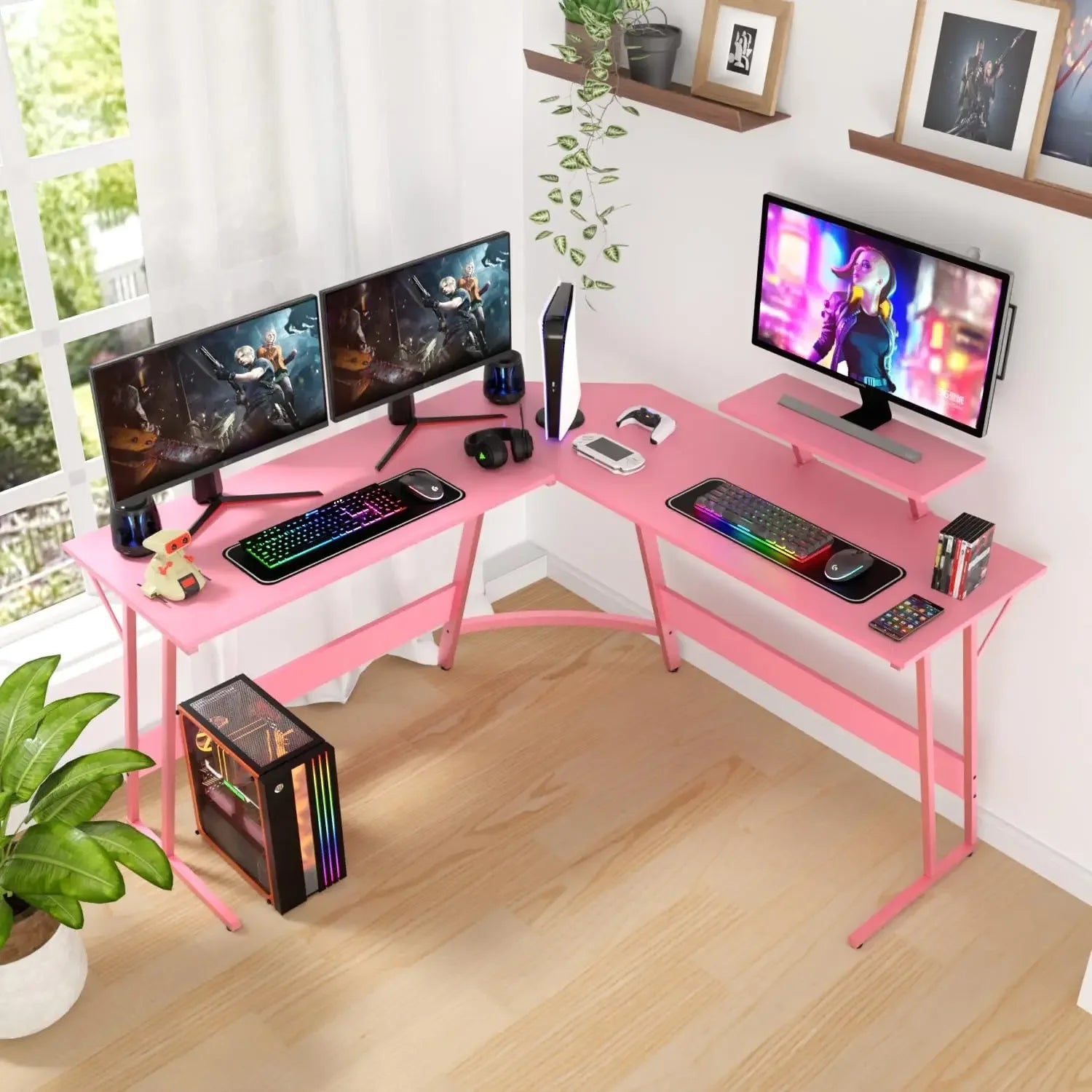 L Shaped Corner Gaming Desk