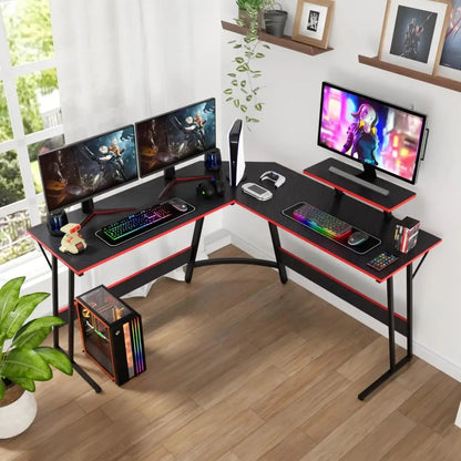 L Shaped Corner Gaming Desk