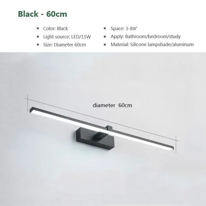 LED Bathroom Wall Light - Modern Aluminium