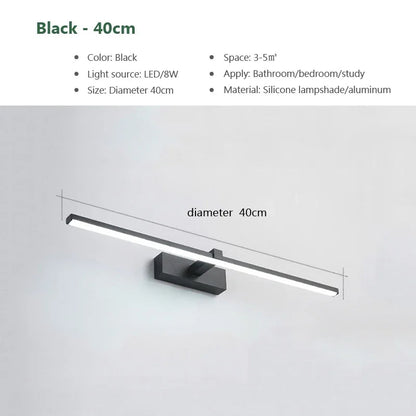 LED Bathroom Wall Light - Modern Aluminium