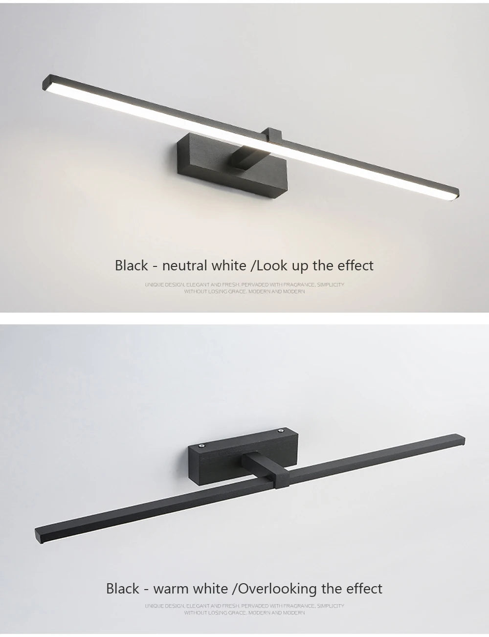 LED Bathroom Wall Light - Modern Aluminium