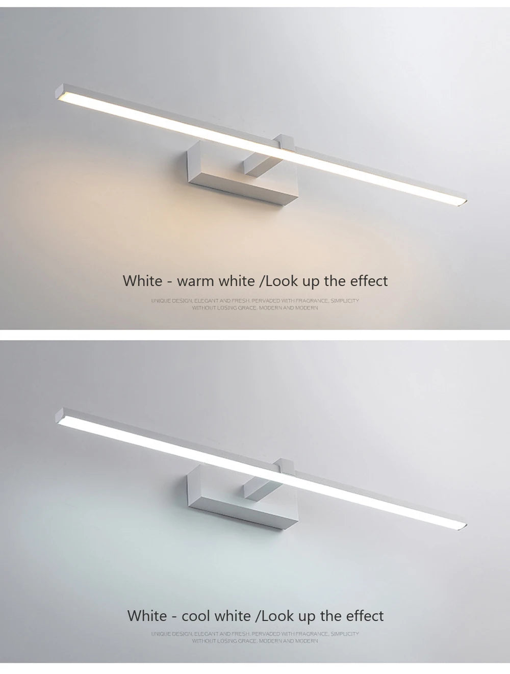 LED Bathroom Wall Light - Modern Aluminium