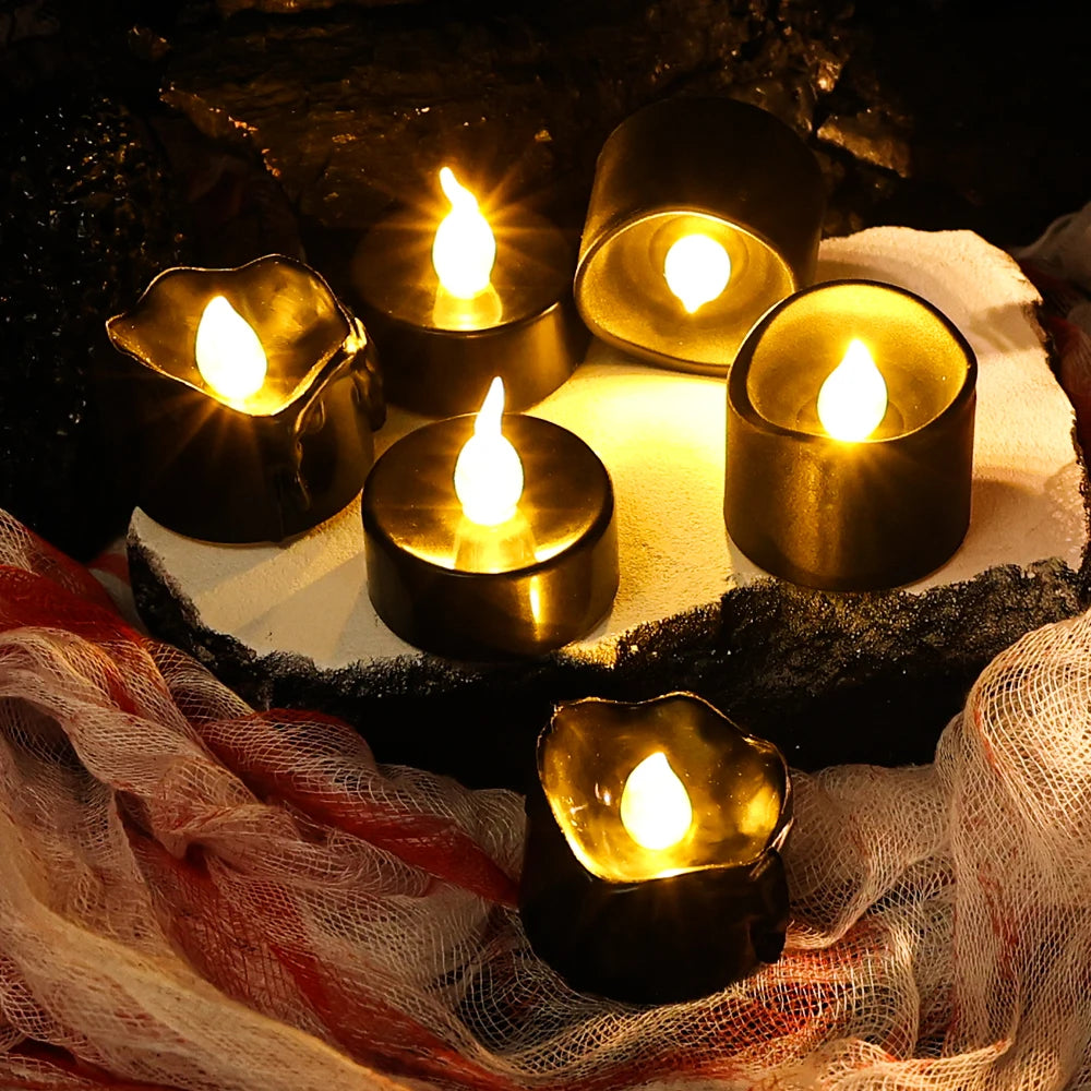 LED Black Candle Light Decor