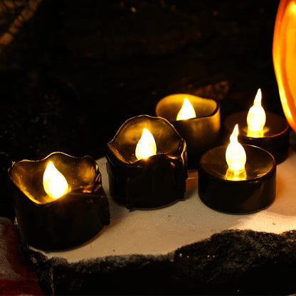 LED Black Candle Light Decor