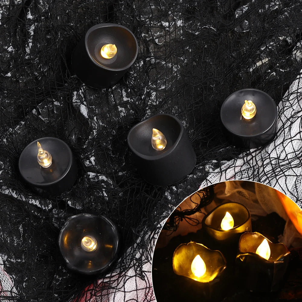 LED Black Candle Light Decor