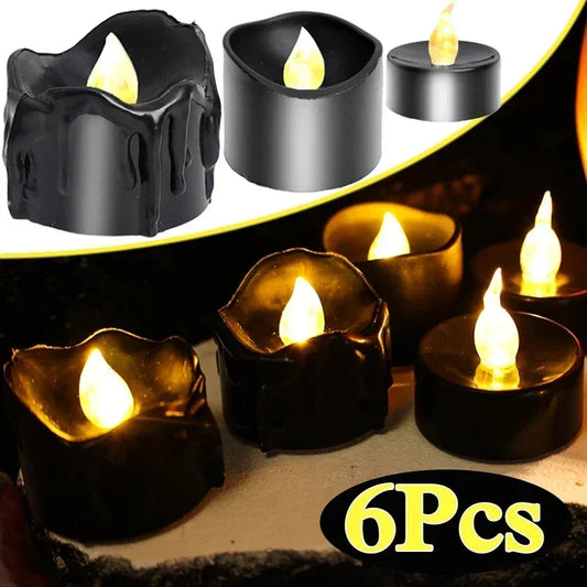 LED Black Candle Light Decor