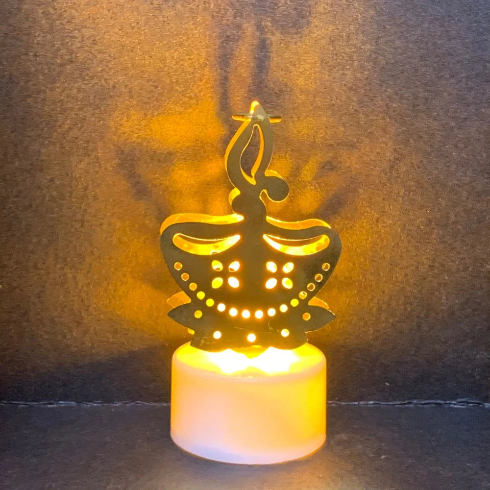 LED Diya Candle Lights Set