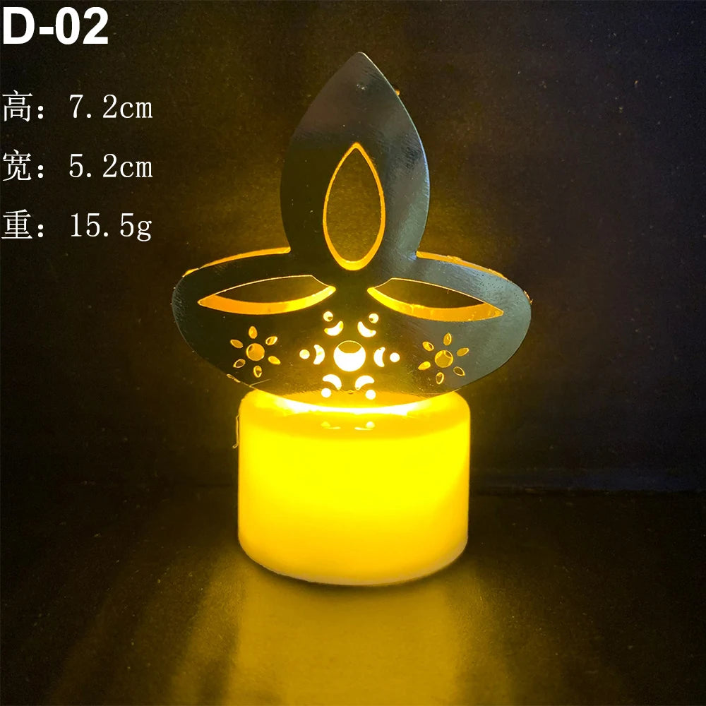 LED Diya Candle Lights Set