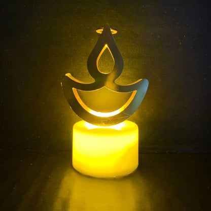 LED Diya Candle Lights Set