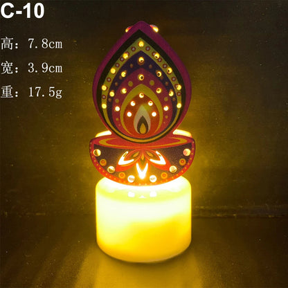 LED Diya Candle Lights Set