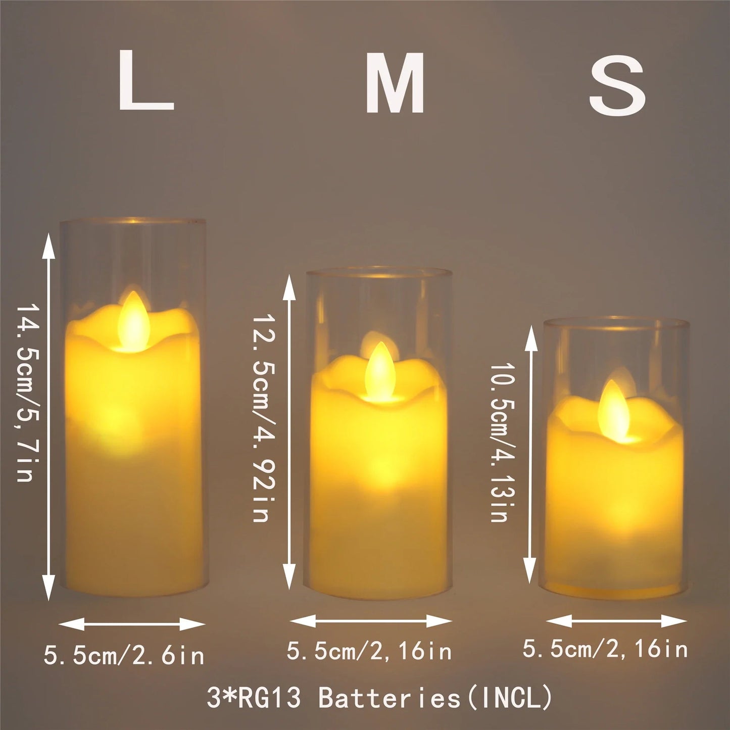 LED Flameless Tealight Candles - Bulk