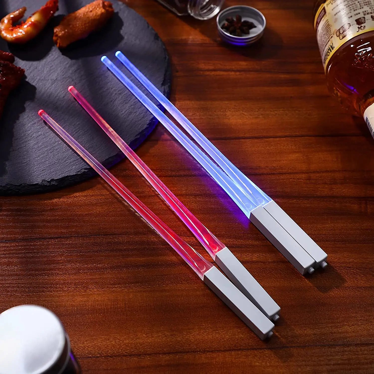 LED Lightsaber Chopsticks - Reusable, Colourful