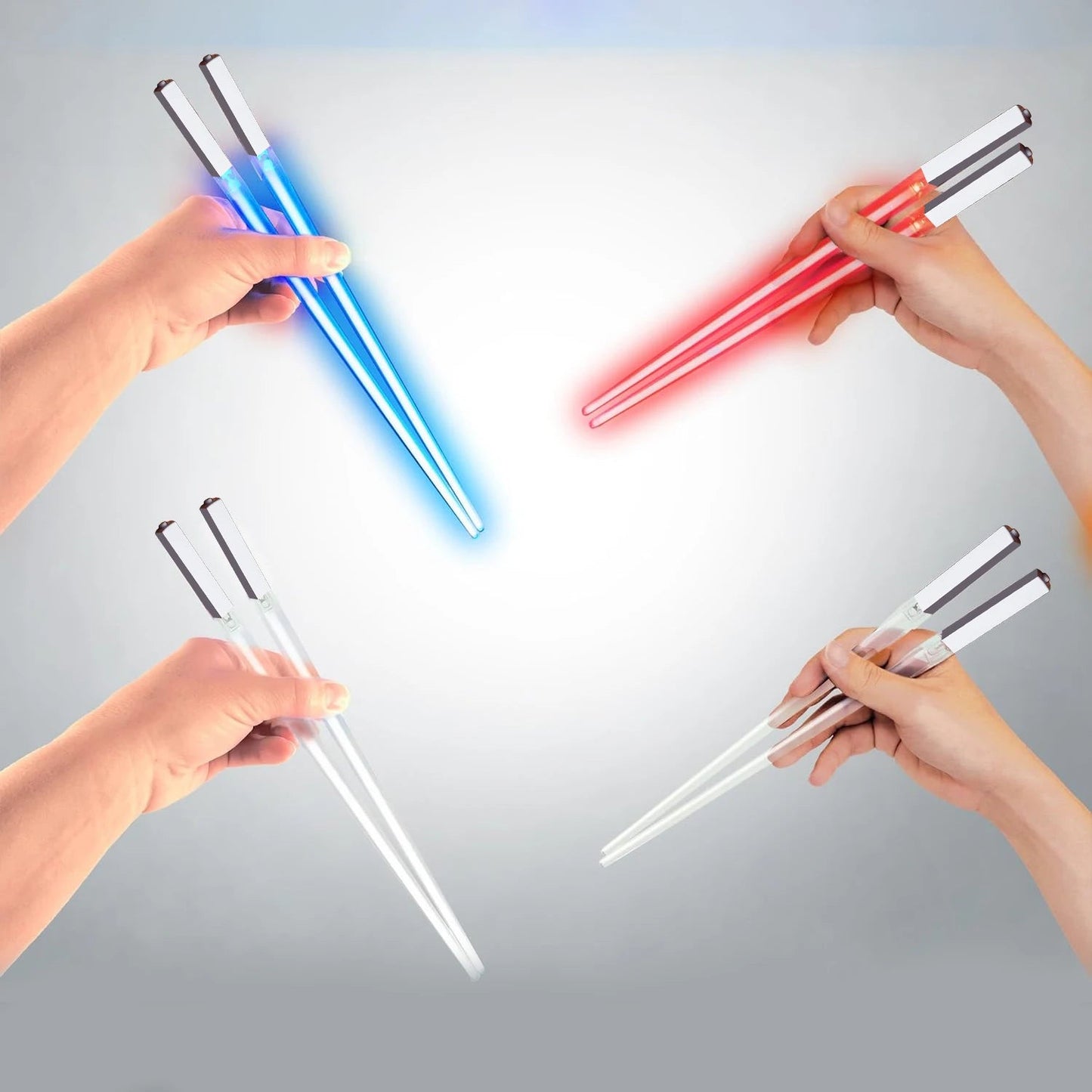 LED Lightsaber Chopsticks - Reusable, Colourful