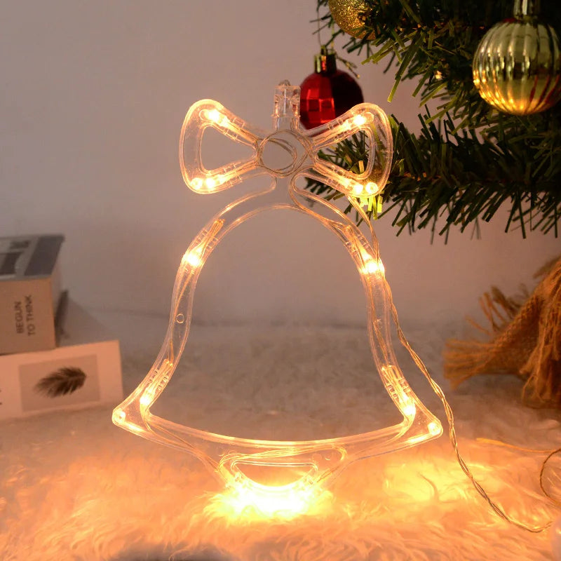 LED Snowflake Santa Deer Window Decor