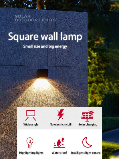 LED Solar Garden Wall Lamp