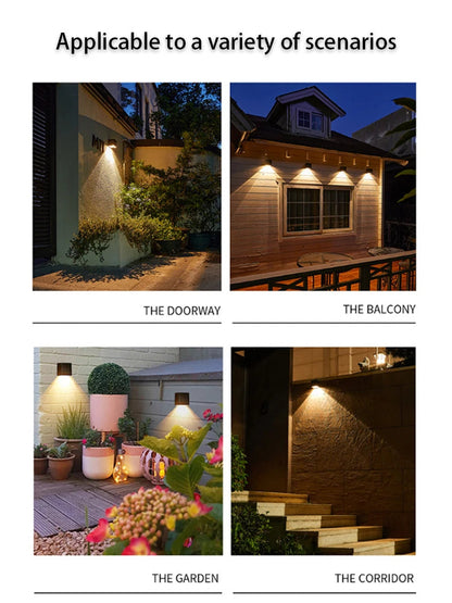 LED Solar Garden Wall Lamp