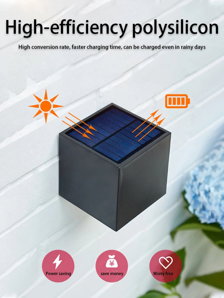 LED Solar Garden Wall Lamp