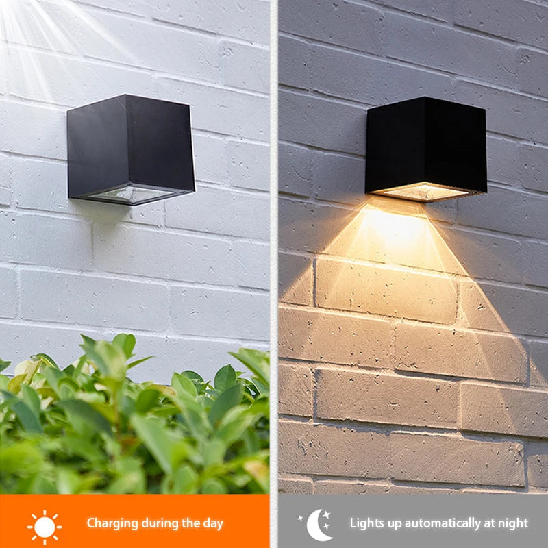 LED Solar Garden Wall Lamp