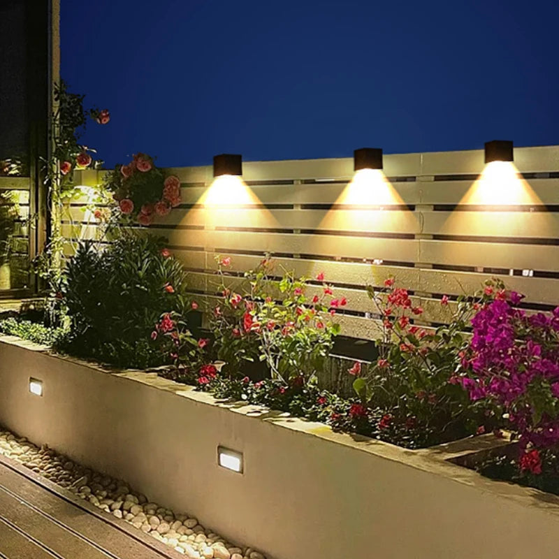 LED Solar Garden Wall Lamp