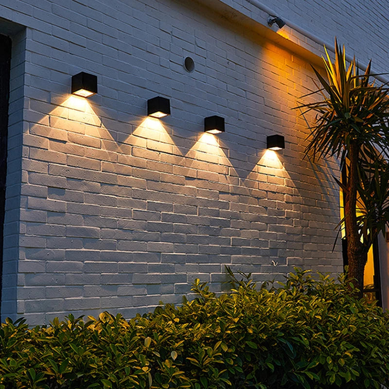 LED Solar Garden Wall Lamp