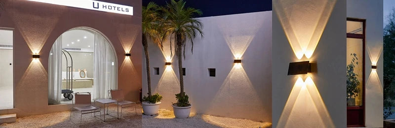 LED Solar Garden Wall Lamp