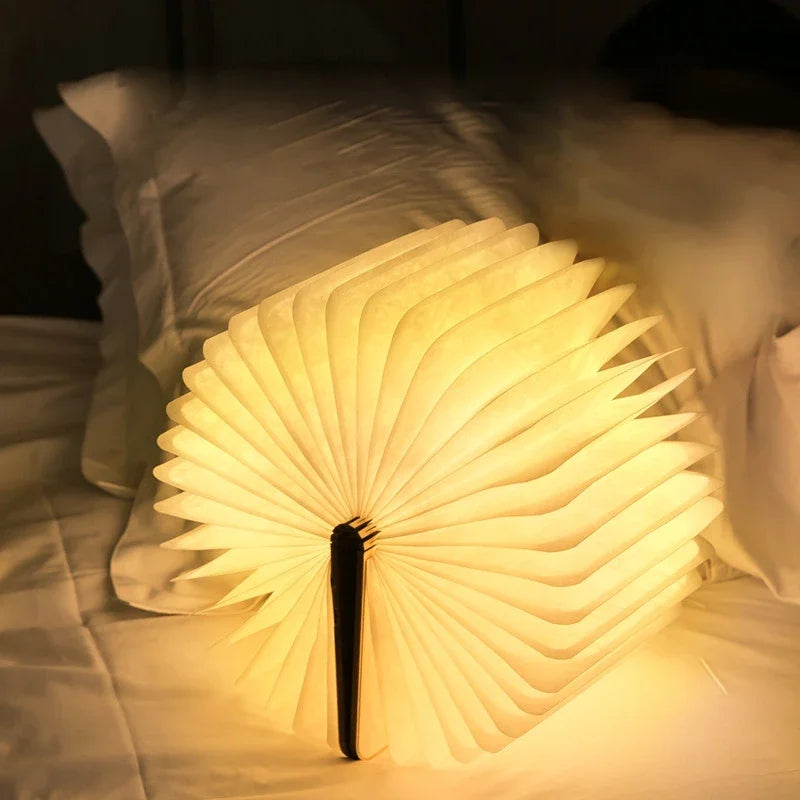 LED Wooden Book Light RGB Decor